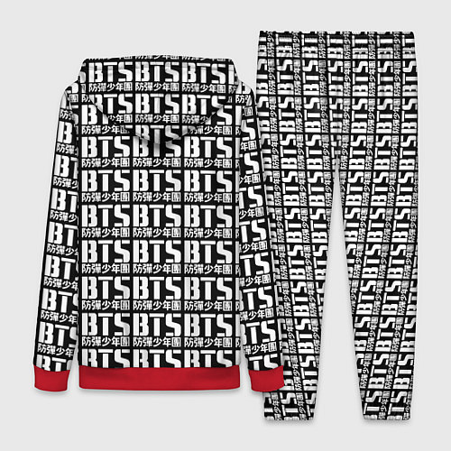 Женский костюм BTS K-pop pattern / 3D-Красный – фото 2