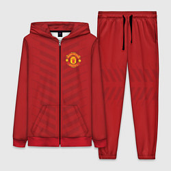 Женский 3D-костюм Manchester United: Red Lines, цвет: 3D-красный