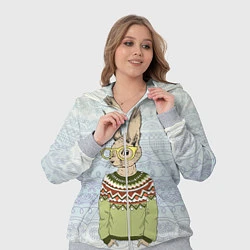 Женский 3D-костюм Кролик хипстер, цвет: 3D-меланж — фото 2