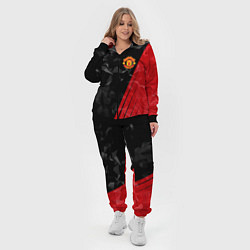 Женский 3D-костюм FC Manchester United: Abstract, цвет: 3D-черный — фото 2