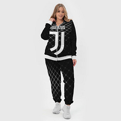 Женский 3D-костюм FC Juventus: Black Lines, цвет: 3D-белый — фото 2