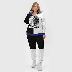 Женский 3D-костюм Ramones B&W, цвет: 3D-синий — фото 2