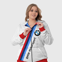 Женский 3D-костюм BMW Motorsport: White Carbon, цвет: 3D-красный — фото 2