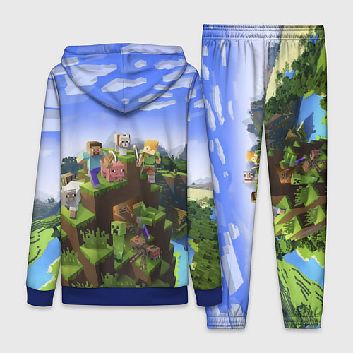 Женский костюм Майнкрафт: Пётр / 3D-Синий – фото 2