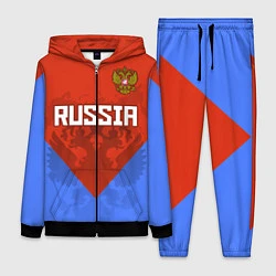 Женский 3D-костюм Russia Red & Blue, цвет: 3D-черный