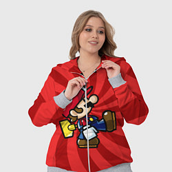 Женский 3D-костюм Super Mario: Red Illusion, цвет: 3D-меланж — фото 2
