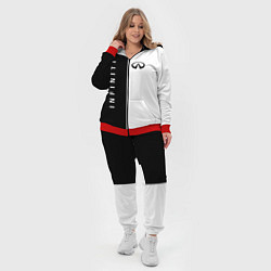Женский 3D-костюм Infiniti: Black & White, цвет: 3D-красный — фото 2
