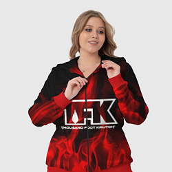Женский 3D-костюм Thousand Foot Krutch: Red Flame, цвет: 3D-красный — фото 2
