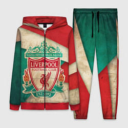 Женский 3D-костюм FC Liverpool: Old Style, цвет: 3D-красный