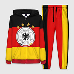 Женский 3D-костюм Немецкий футбол, цвет: 3D-красный