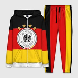 Женский 3D-костюм Немецкий футбол, цвет: 3D-белый