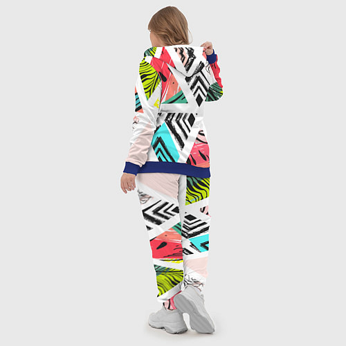 Женский костюм Тропическое ассорти / 3D-Синий – фото 5