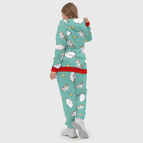 Женский костюм Love of Unicorns / 3D-Красный – фото 5