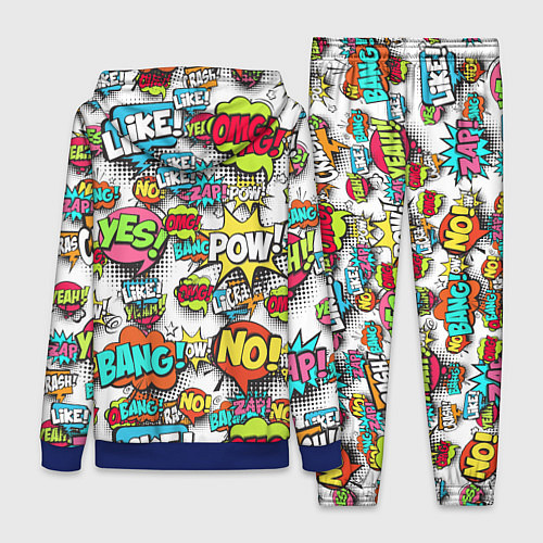 Женский костюм Pop art Fashion / 3D-Синий – фото 2