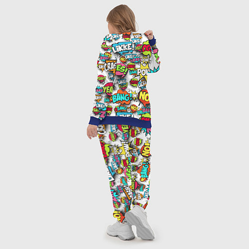 Женский костюм Pop art Fashion / 3D-Синий – фото 5