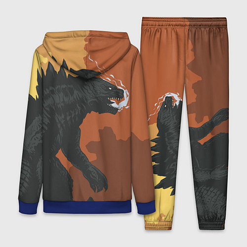 Женский костюм Godzilla: Monster Smoke / 3D-Синий – фото 2