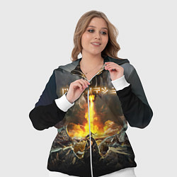 Женский 3D-костюм TES: Dragon Flame, цвет: 3D-белый — фото 2