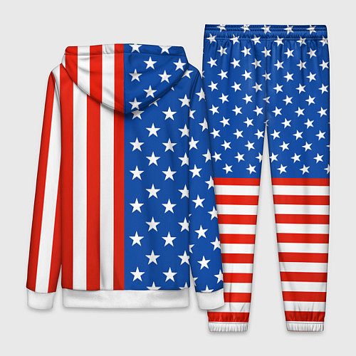 Женский костюм American Patriot / 3D-Белый – фото 2