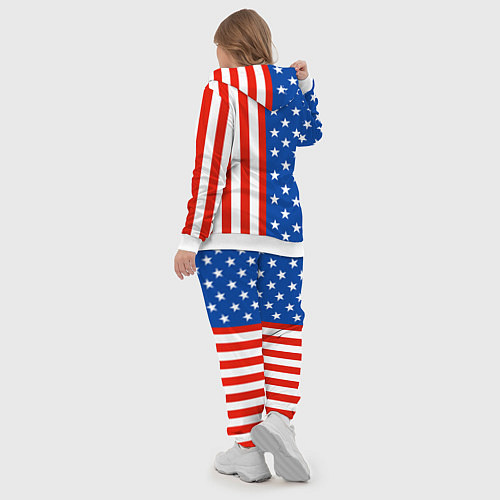 Женский костюм American Patriot / 3D-Белый – фото 5