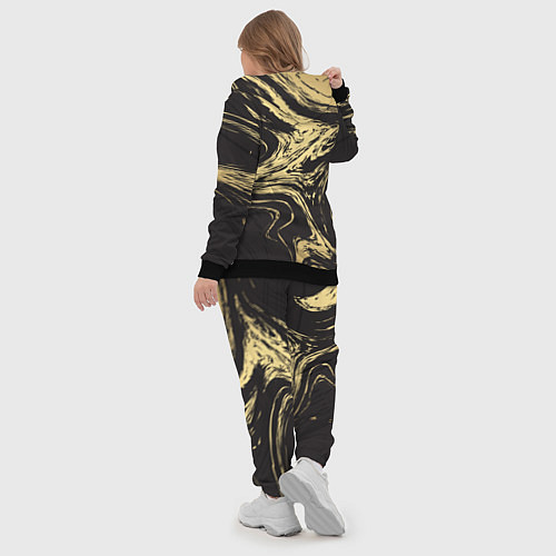 Женский костюм Золотой мрамор / 3D-Черный – фото 5