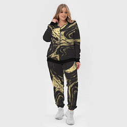 Женский 3D-костюм Золотой мрамор, цвет: 3D-черный — фото 2