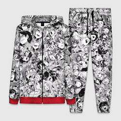 Женский 3D-костюм Manga Ahegao, цвет: 3D-красный