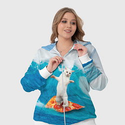 Женский 3D-костюм Кот-серфер, цвет: 3D-белый — фото 2