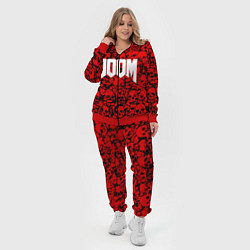 Женский 3D-костюм DOOM: Blooded Skuls, цвет: 3D-красный — фото 2