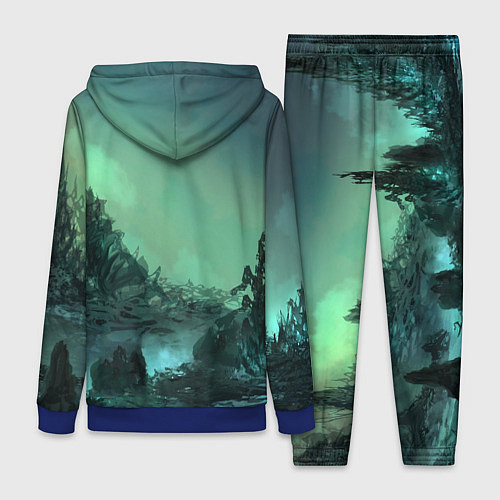 Женский костюм SKYRIM / 3D-Синий – фото 2