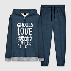 Женский 3D-костюм Ghouls Love Coffee, цвет: 3D-меланж