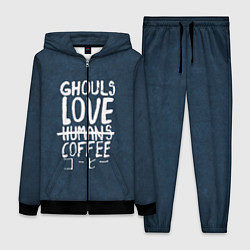 Женский 3D-костюм Ghouls Love Coffee, цвет: 3D-черный
