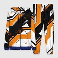 Женский 3D-костюм CS:GO Asiimov Inverted, цвет: 3D-синий