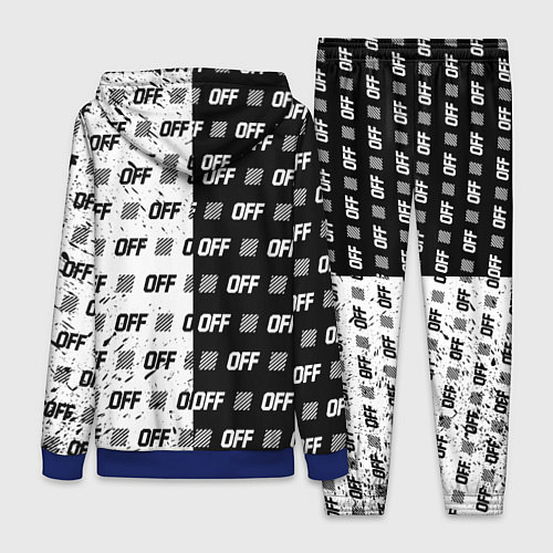 Женский костюм Off-White: Black & White / 3D-Синий – фото 2