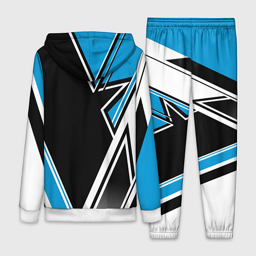 Женский костюм Hockey black blue white / 3D-Белый – фото 2
