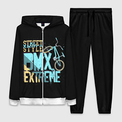 Женский 3D-костюм BMX Extreme, цвет: 3D-белый