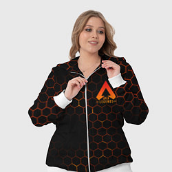 Женский 3D-костюм Apex Legends: Orange Carbon, цвет: 3D-белый — фото 2