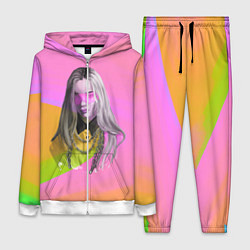 Женский 3D-костюм Billie Eilish: Pink Fashion, цвет: 3D-белый