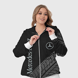 Женский 3D-костюм Mercedes AMG: Street Style, цвет: 3D-белый — фото 2