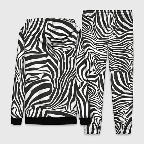 Женский костюм Полосы шкура зебры / 3D-Черный – фото 2