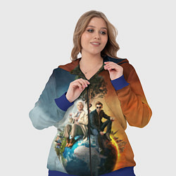 Женский 3D-костюм Good Omens, цвет: 3D-синий — фото 2