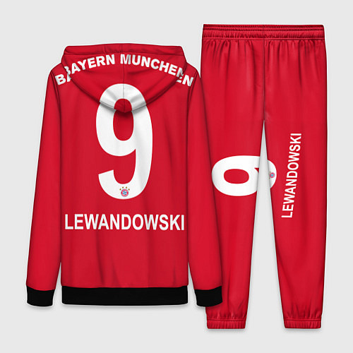 Женский костюм FC Bayern: Lewandowski Home 19-20 / 3D-Черный – фото 2