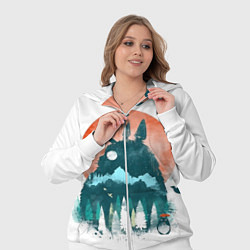 Женский 3D-костюм Лесной Тоторо, цвет: 3D-белый — фото 2