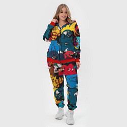 Женский 3D-костюм Годзилла, цвет: 3D-красный — фото 2