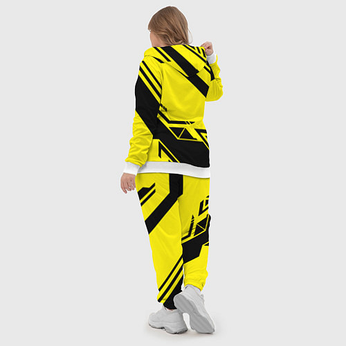 Женский костюм Cyberpunk 2077: Yellow Samurai / 3D-Белый – фото 5