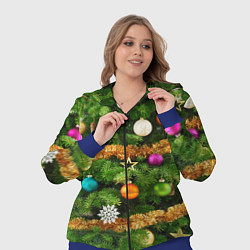 Женский 3D-костюм Живая новогодняя ёлка, цвет: 3D-синий — фото 2