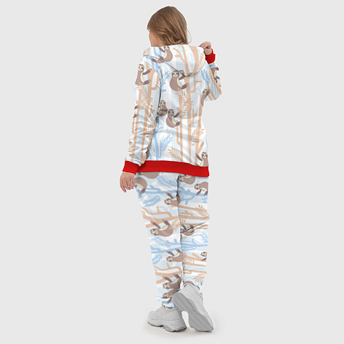 Женский костюм Ленивец стайл / 3D-Красный – фото 5