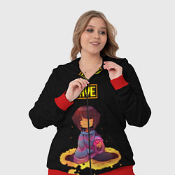 Женский 3D-костюм UNDERTALE FRISK, цвет: 3D-красный — фото 2