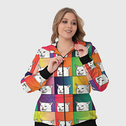 Женский 3D-костюм Woman Yelling at Cat, цвет: 3D-черный — фото 2