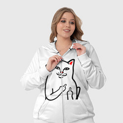 Женский 3D-костюм Meme Cat, цвет: 3D-белый — фото 2