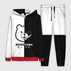 Женский 3D-костюм Monokuma, цвет: 3D-красный